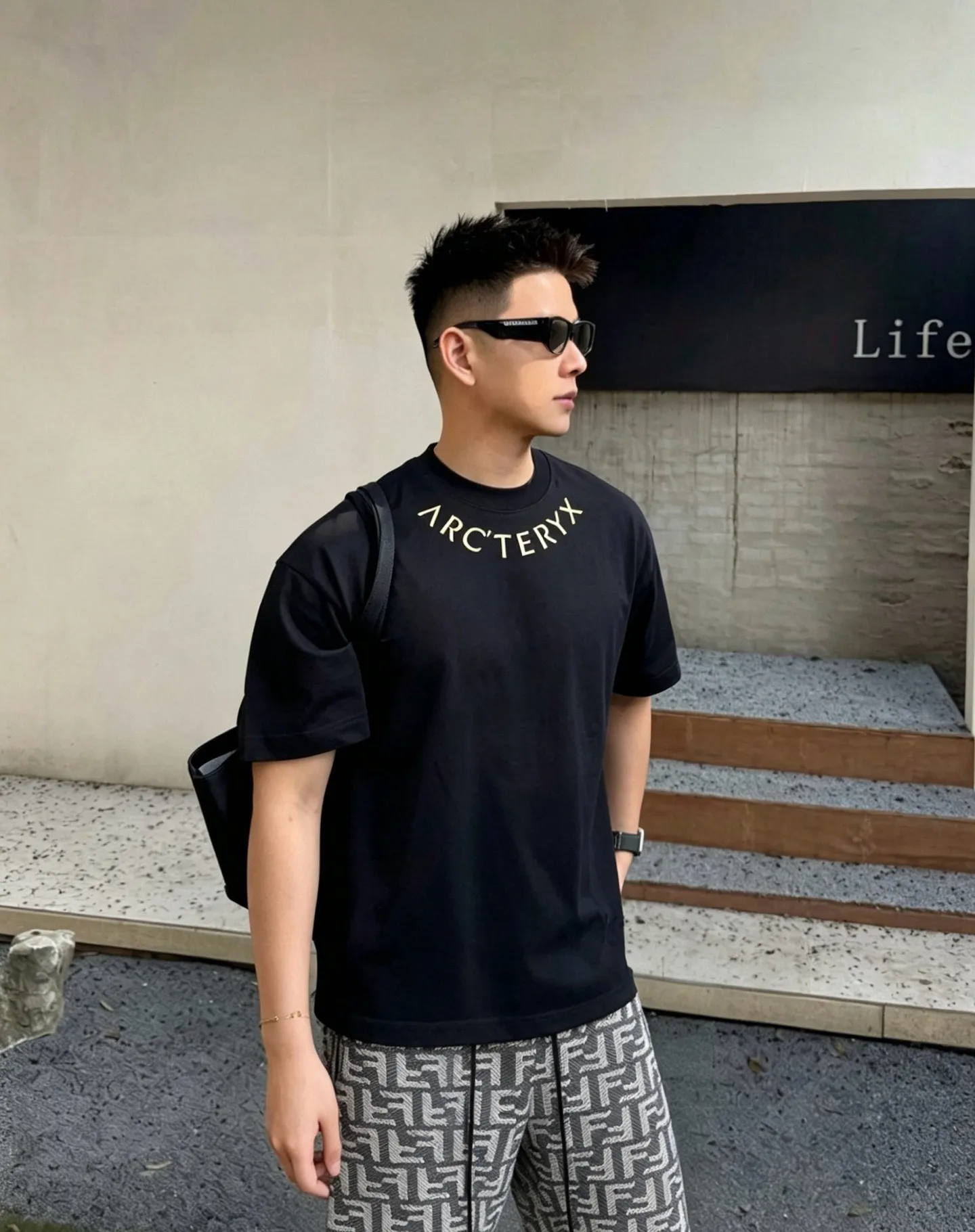 Arc～ logo 《 》 ， ， Same Style， : Black White Coffee Brown Size：S（90-130 ） M（125-150 ） L（135-165 ） XL（160-190 ） XXL（185 ）